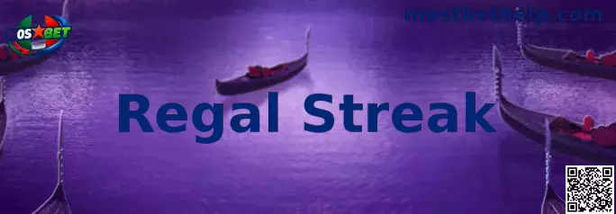 Pantalla principal de Regal Streak con símbolos clásicos y coronas doradas